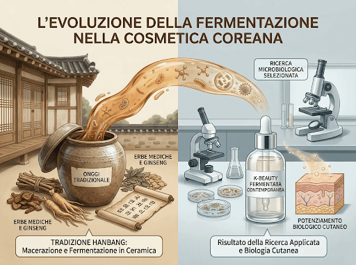 Evoluzione della fermentazione nella cosmetica coreana