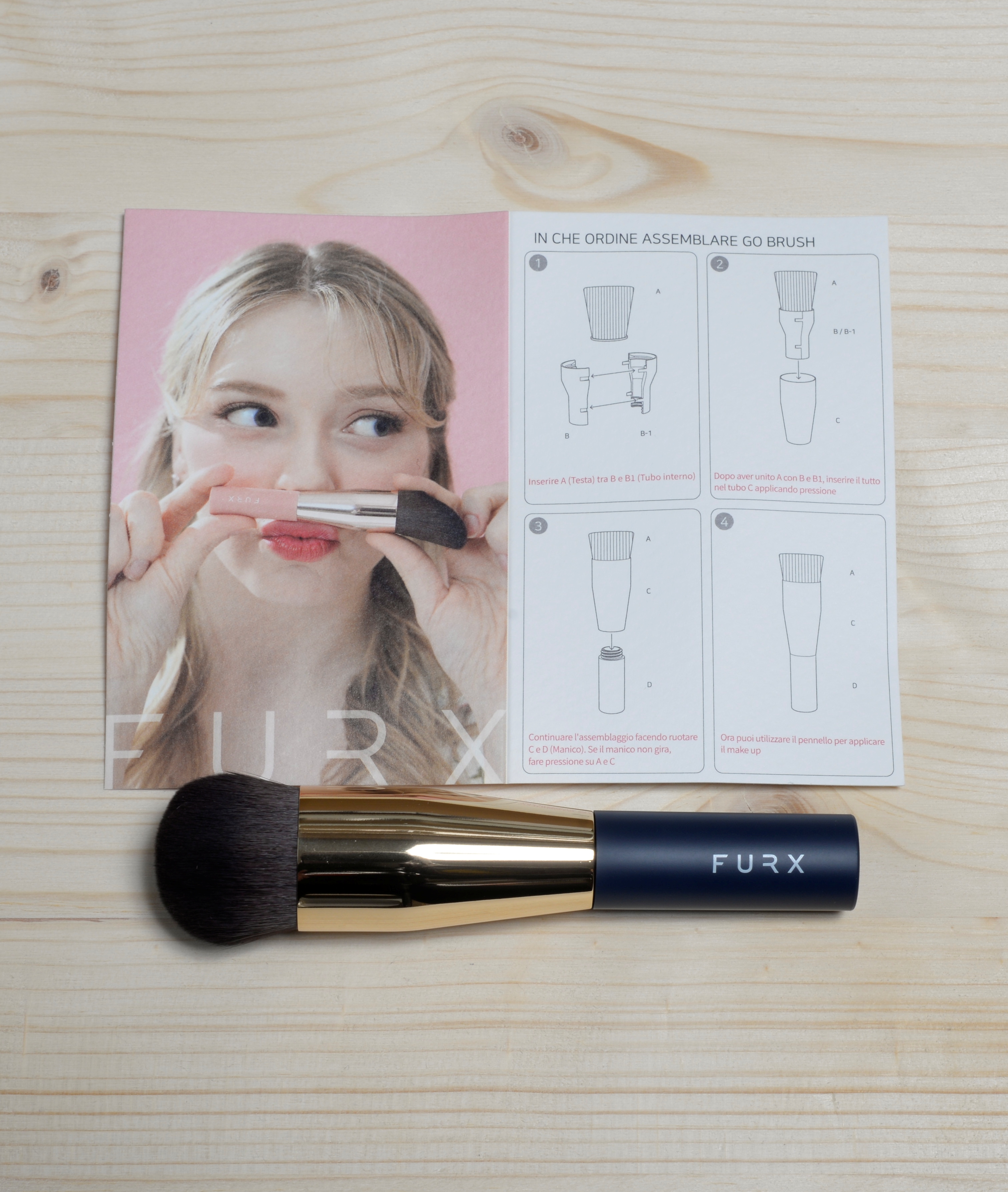 GO BRUSH Navy Liquid Comfort Mini Dome