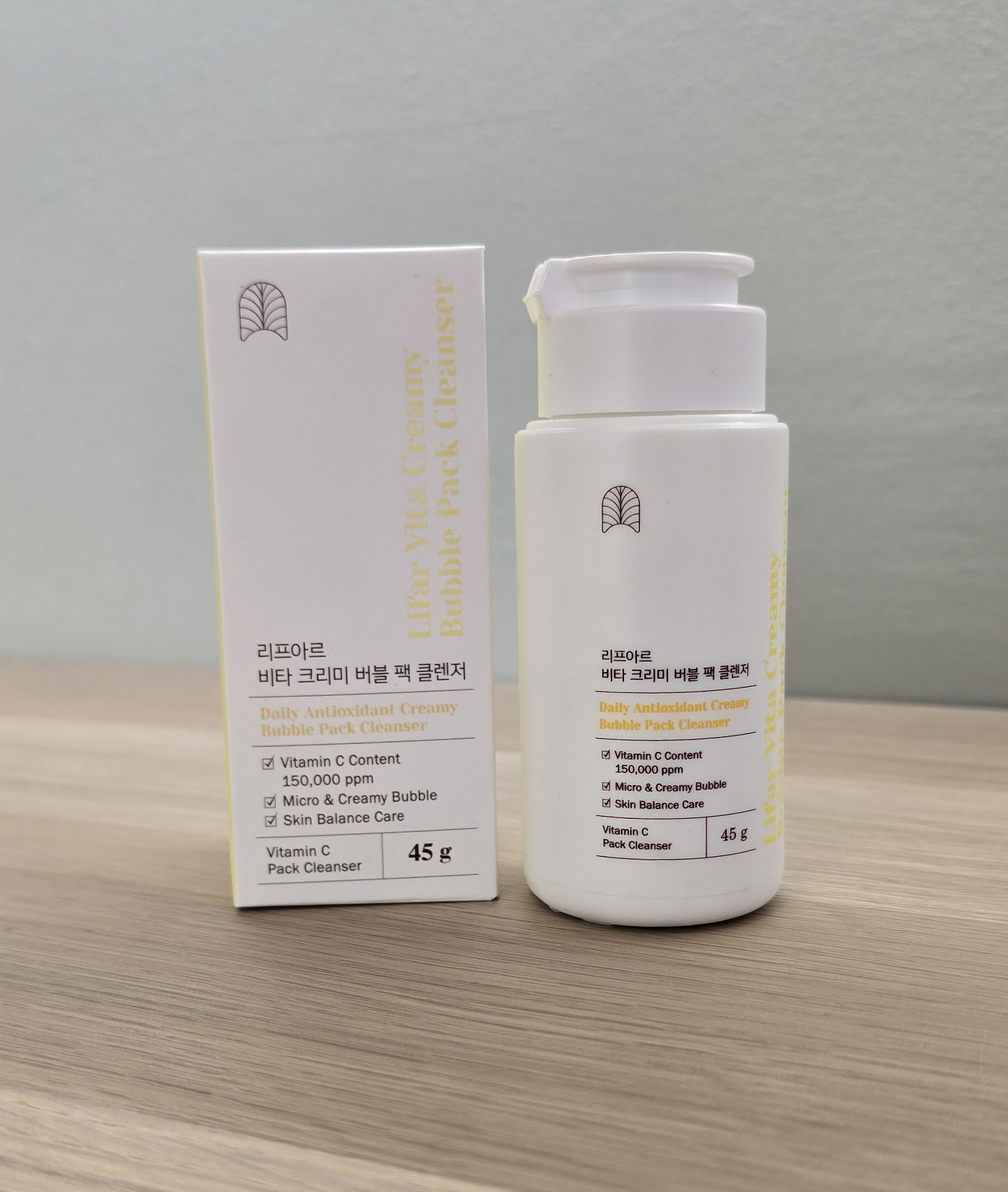 LIFAR Daily Antioxidant Creamy Bubble Pack Cleanser 70g - Detergente viso in polvere