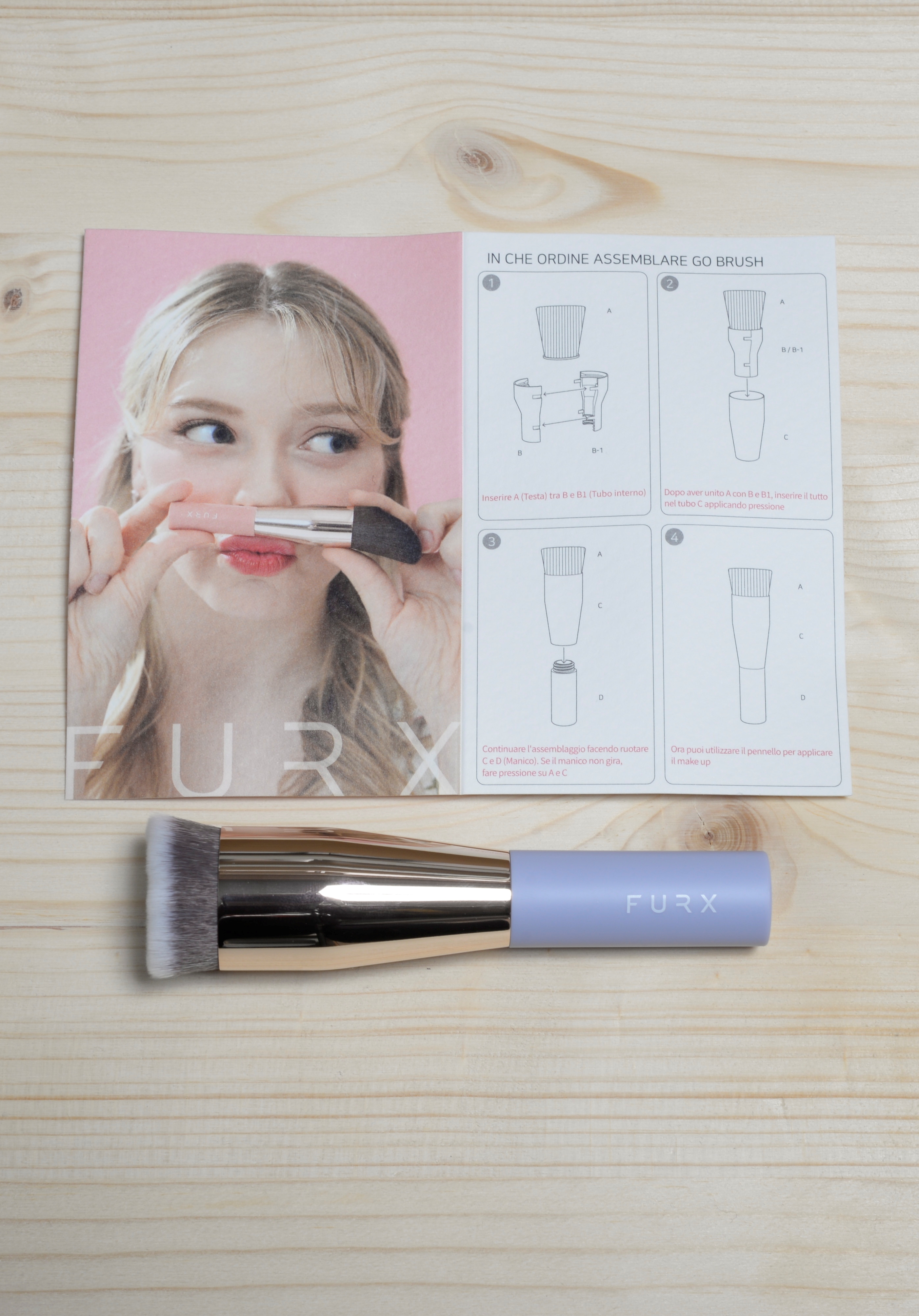 GO BRUSH Lilla Sensation Flat Embo