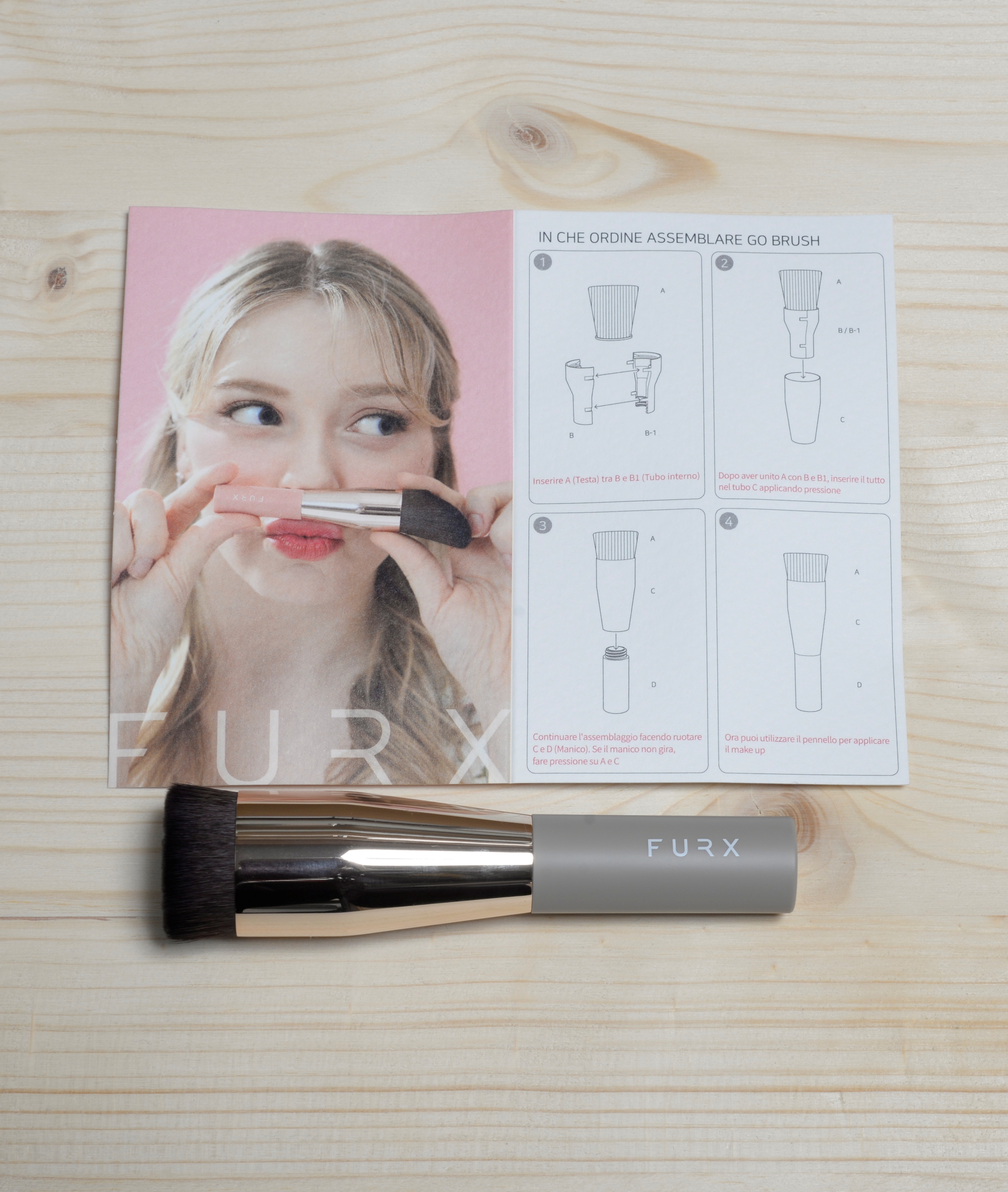 GO BRUSH Beige Sensation Flat Embo