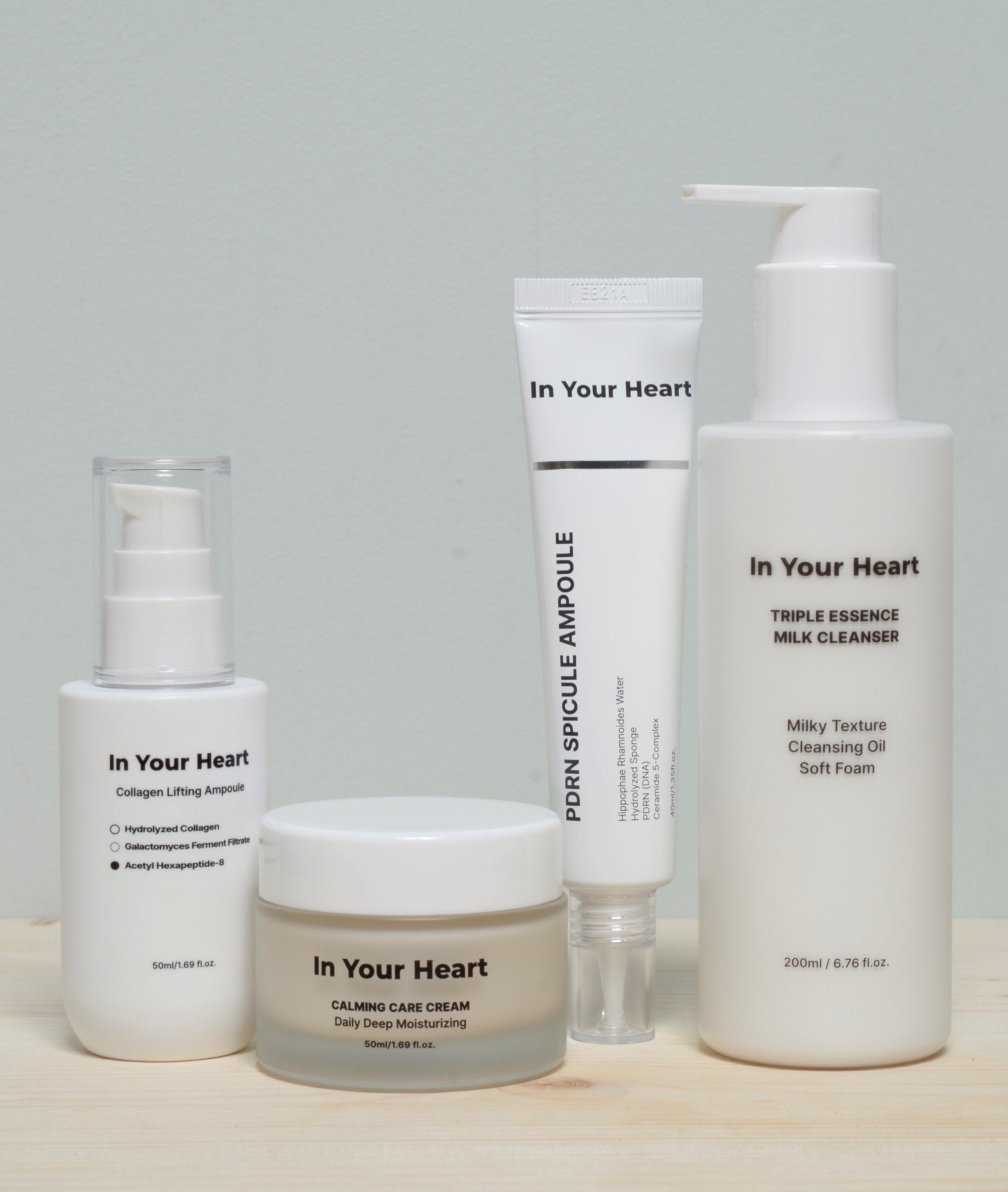 Set In Your Heart: Detergente, siero, ampolla e crema