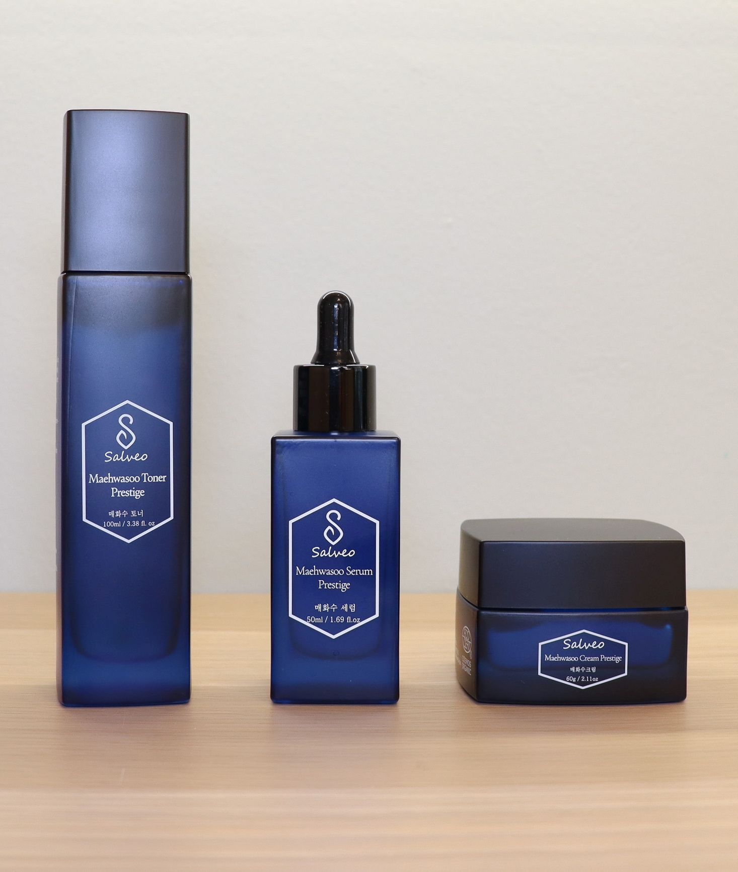 SET TRIS Salveo: Tonico, siero e crema balm