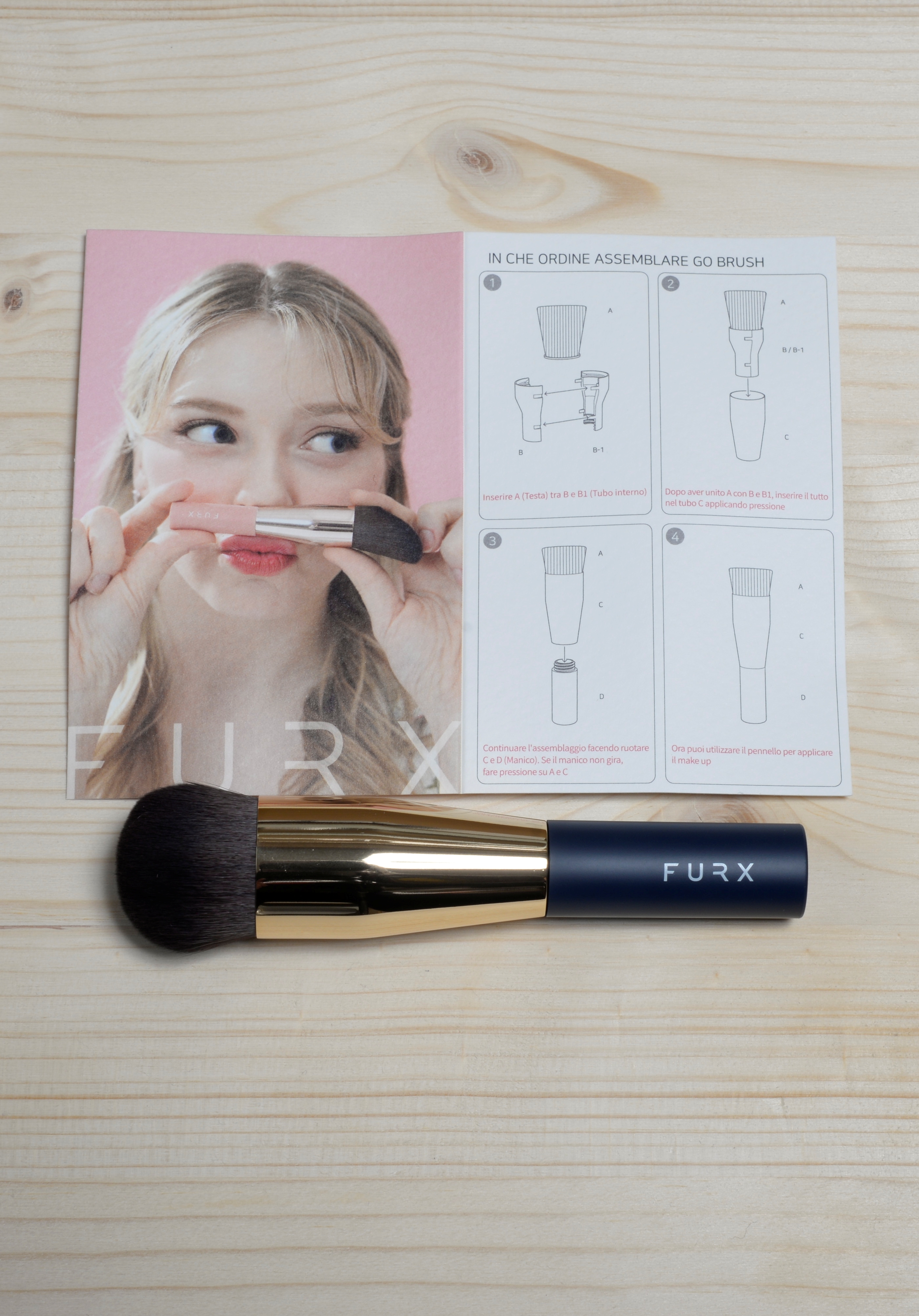 GO BRUSH Navy Liquid Comfort Mini Dome