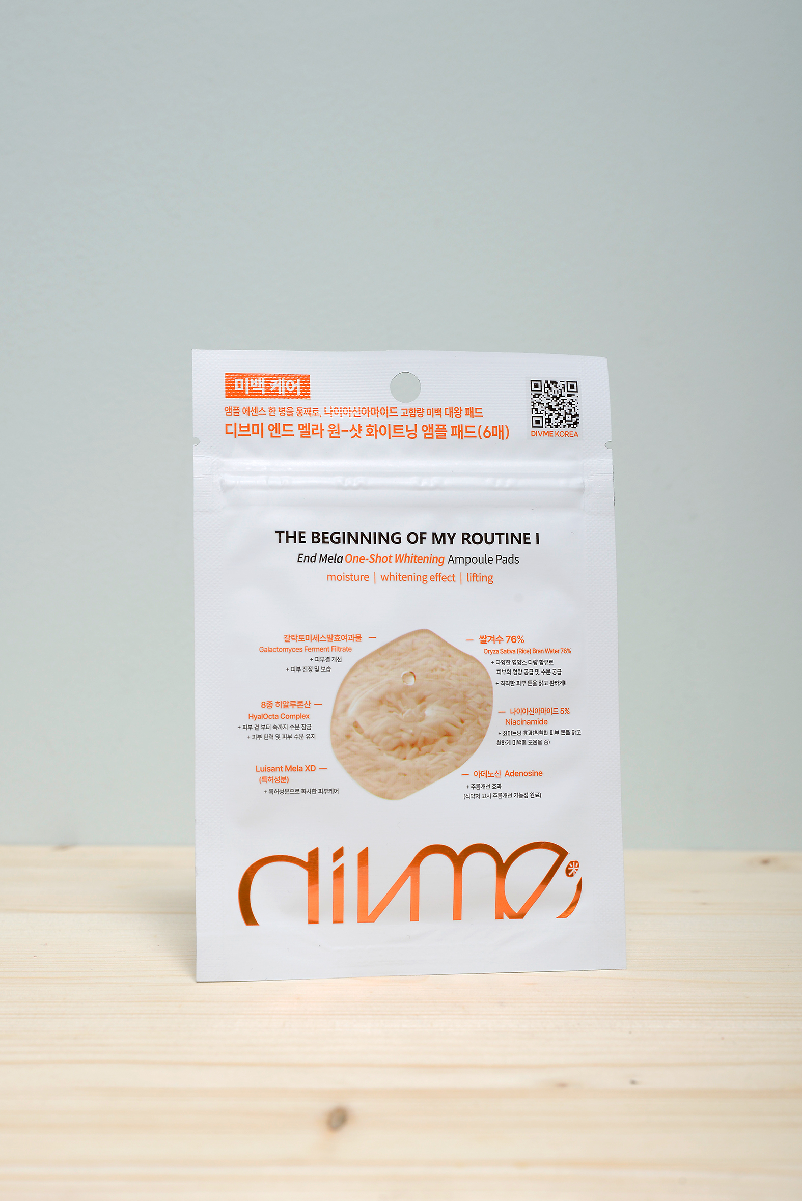 DIVME End Mela One-Shot Whitening Ampoule Pads 6 pads